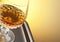Whiskey in stem glass