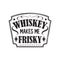 Whiskey vector badge