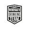 Whiskey vector badge