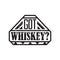 Whiskey vector badge