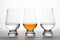 Whiskey and Vodka in Crystal Tasting Glasses