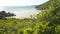 Whisky bay beach and ocean in Wilsons promontory national park in Australia, truck left