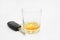 Whisky glass with car keys