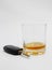 Whisky glass with car keys