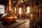 whisky stills in a traditional distillery setting