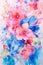 Whispering Petals: A Delicate Dance of Colorful Flowers in Watercolor Magic