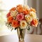 Whispering Petals: An Enchanting Sunset Bouquet with Delicate Roses