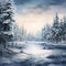 Whispering Pines: Embracing the Stillness of a Winter Wonderland