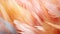 Whispers of Elegance: Delicate Orange and Pink Feathers in Soft Harmony - Generative AI