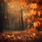 Whispers of Fall: Sunlit Leaves Framing Serene Spaces