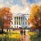 Whispers of Power: An Impressionistic Portrait of the White House