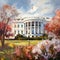 Whispers of Power: Impressionistic Portrait of the White House