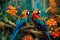 Whispers of the Wild: Interactive Parrot Artwork in a Tropical Paradise