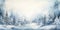 Whispers of Winter: A Breathtaking Illustration of Snowy Landsca