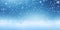 Whispers of Winter, Enchanting Blue Snowscape with Snowfall, Perfect for Christmas and New Year Themes