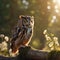 Whispers of the Woods A Cinematic Journey through Spring\\\'s Sunlit Canopy with the Watchful Gaze