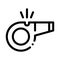 Whistle Arbitrator Tool Icon Outline Illustration