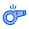 Whistle Arbitrator Tool Icon Outline Illustration