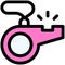 Whistle icon, Marathon related vector