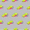 Whistle pattern repeat seamless striped pop art neon colors texture.