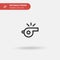 Whistle Simple vector icon. Illustration symbol design template for web mobile UI element. Perfect color modern pictogram on