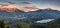 Whistler Blackcomb sunset Panorama