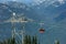 WHISTLER, CANADA - AUGUST 25, 2019: whistler blackcomb red Peak 2 Peak Gondola