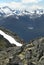 Whistler landscape with mountains and lake. British Columbia. Ca