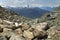 Whistler landscape with rocks and mountains. British Columbia. C