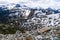 Whistler mountain view from alpine trails in the summer