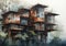 Whistler\\\'s Eucalyptus Haven: A Rustic Residential Retreat with A