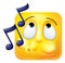 Whistling Emoji Emoticon Icon 3D Cartoon Character