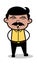 Whistling - Indian Cartoon Man Father Vector Illustration