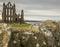 Whitby, the Abby and a stone wall.
