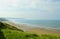 Whitby beach West Cliff in North Yorkshire