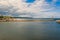 Whitby harbour entrance breakwaters and lighthouses