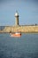Whitby Lighthouse, north yorkshire coast