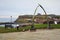 Whitby`s Whalebone Arch, in the Winter Equinox, of 2021.