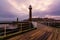 Whitby West Pier Light in Yorkshire