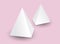 White 3d pyramid, Vector illustration, Box Packaging For Food, Gift Or Other Products, Product