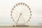 White abandoned Ferris wheel
