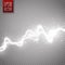 White abstract energy shock effect. Electric discharge . Vector Lightning
