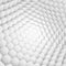 White abstract hexagons backdrop. 3d rendering geometric polygons