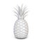 White abstract pineapple 3D rendering illustration on white back