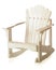 White Adirondack Rocker