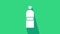 White Aqualung icon isolated on green background. Oxygen tank for diver. Diving equipment. Extreme sport. Diving