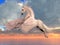 White Arabian Pegasus Horse