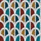 White arch mosaic seamless pattern in antique roman style