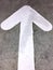 White Arrow Directional Traffic Sign