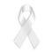 White awareness ribbon